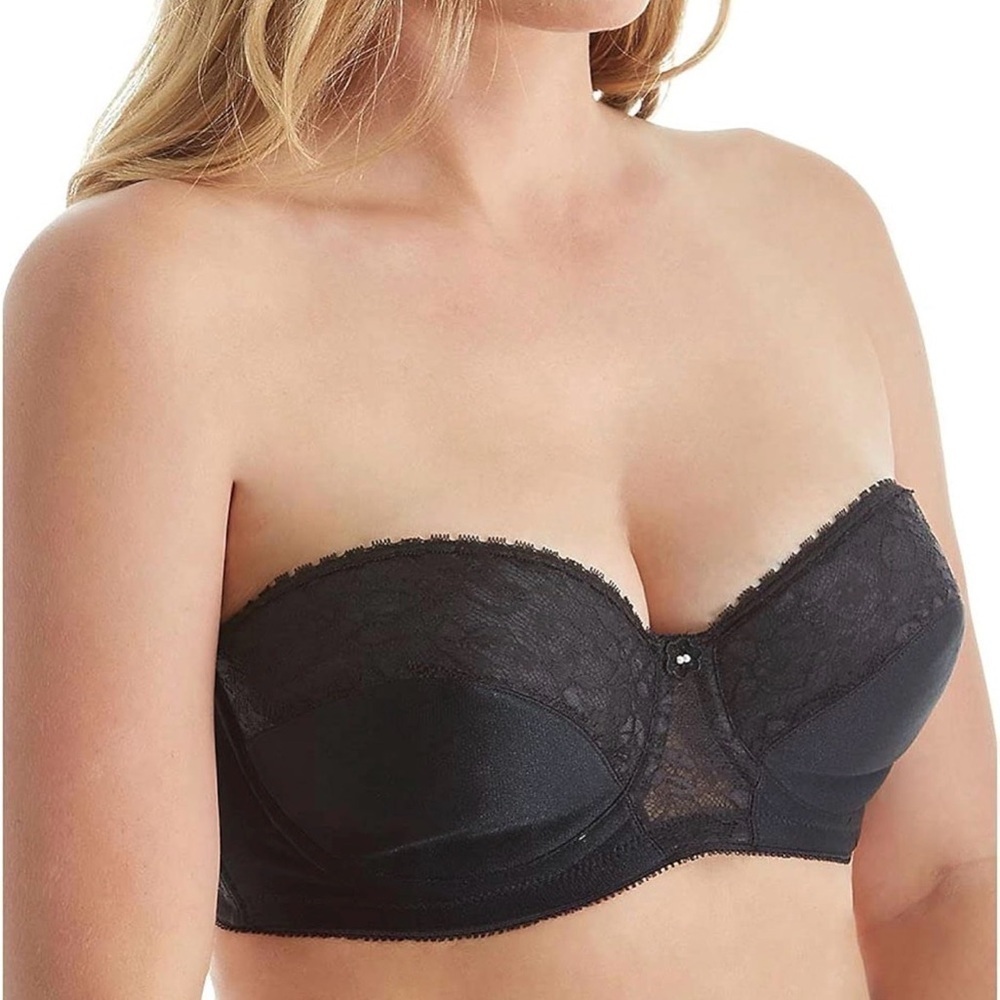 Carnival Creations 42 DD Black Bra Underwire Removable Straps NWT